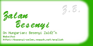 zalan besenyi business card